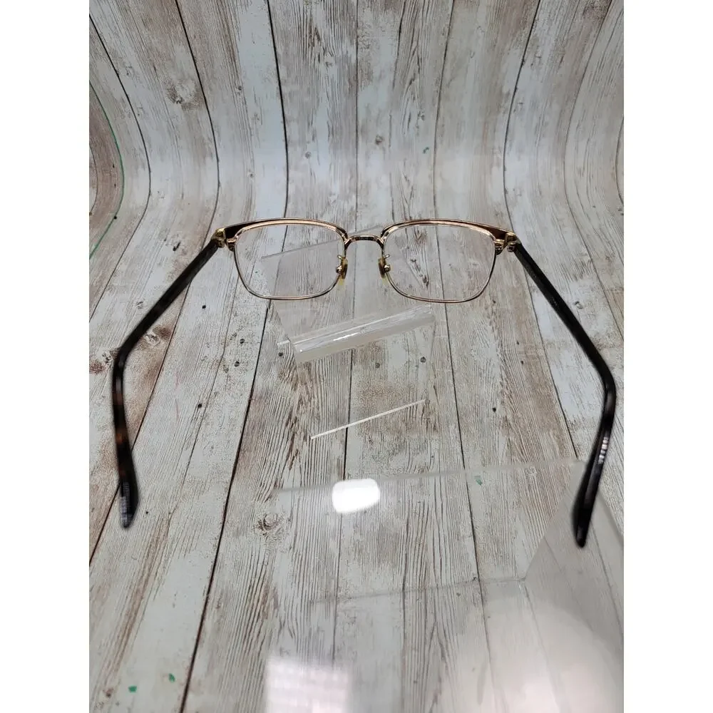 Gucci Eyeglasses Frames GG01310 002 Matte Black Gold Square Full Rim 53-18-145